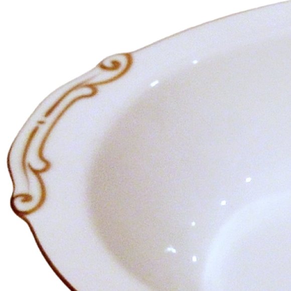 Japanese Hand Painted Vegetable Bowl, Fukagama Arita Vintage Serving Dish - Picture 2 of 12